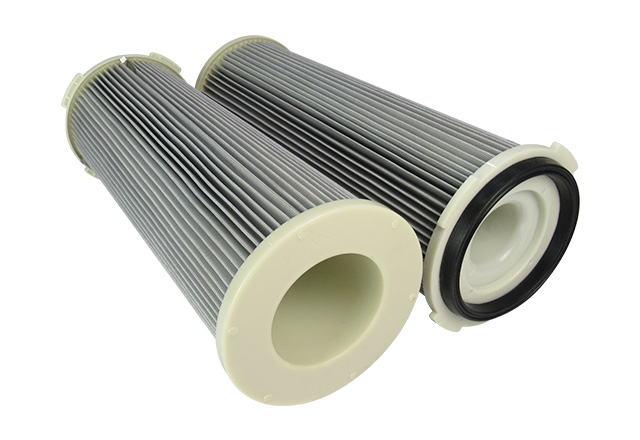 Flame retardant antistatic polyester cloth air filter cartridge